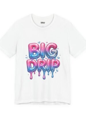 Big Drip Graphic Tee — Colorful Dripping Text Streetwear T-Shirt